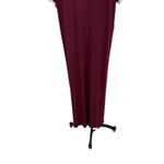 SKIMS Soft Lounge Ringer T-Shirt Long Dress Maxi Maroon Red Size Small Photo 9