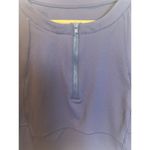 Halara Women’s Cropped 1/4 Zip Up Long Sleeve Top Large Blue Peacoat Athletic Photo 1