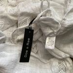 Doe & Rae ✅3/$30✅NWT  White Oversized Embroidered Cotton Swimsuit Cover-Up MED Photo 8