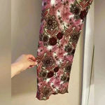 Becca  beach cover up pants floral straight leg semi sheer tie waist Medium Photo 2