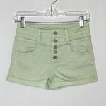 Sapphire Ink  Pastel Green Shorts Photo 0