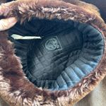 Vintage genuine Russian fur trapper aviator hat in rich chocolate brown NWT Photo 7