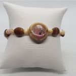 Tan, Pink, & Brown Bracelet Pink Photo 0