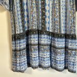 Altar'd State Altar’d State Boho Peasant Blue Print Mini Dress Size M Photo 9