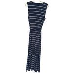 Talbots ✨  BUTTON-FRONT STRIPE JERSEY MAXI SZ LARGE DRESS✨ Photo 10