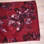 Maurice's  maroon floral lightweight circle infinity scarf Photo 5