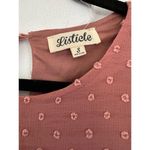 Listicle  babydoll boho pink blush shortsleeve top sz s Photo 1