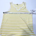 Caslon Butter Yellow and white Thermal tank top Women's size M, NWT Photo 7