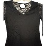 No Boundaries Victorian Gothic Black Lace Long Sleeve Top Sz.‎ S Romantic Fall Layer Witchy Photo 5