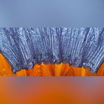 ZARA  Metallic Blue Wool blend Cable Knit Frayed Sleeveless Crop Top size s Photo 13