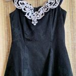 Jessica McClintock Bridal Black and White Dress Vintage Formal Attire Size 9/10 Photo 1