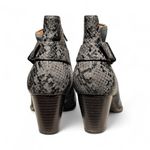 Vionic Naomi Suede Leather Snake-Print Water-Resistant Gray Boots Women’s 7 Photo 5