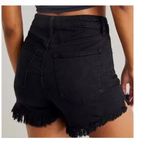 We The Free Free People  curvy high waist black denim shorts 24 Photo 1