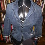 EXPRESS  stretch denim riding romantic M jacket Photo 0