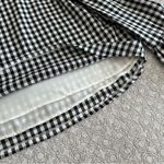 DIP Black & White Gingham Long Sleeve Blouse Bell Sleeves Size M Size M Photo 6