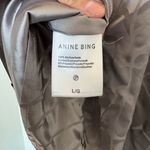 ANINE BING  - Papillon Dress in Ash Violet Butterfly Jacquard NWT size L silk Photo 6