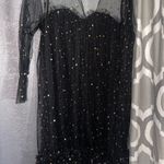 SheIn Black And Gold Star Dress  Photo 1