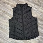 SO  Women’s Large Black Chevron Zipper Pockets Puffer Vest Winter Casual Size XL Photo 0