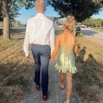 Sherri Hill  Homecoming Dress green satin 000 Photo 1