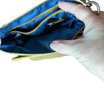 Travelon  Small Crossbody Bag Tan Mock Suede Pouch Purse Travel Green Compact Photo 3