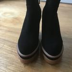 ANTHRO BIBI LOU BLACK SUEDE PLATFORM BOOTIES. 37 Size 7 Photo 2