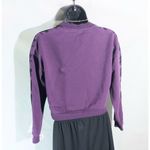 Gap Puma's cropped Warm crewneck purple graphic sweatshirt size small Photo 1