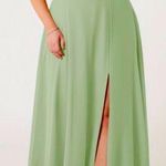 Azazie BONDI
Flowy Ruffled Chiffon Long Sage Dress Dusty Sage Photo 0