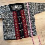 LL Bean Women’s Icelandic Wool Geometric Hook Cardigan Sweater Size S Black Photo 8