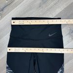 Nike Power Gym Flutter Feathers Print Leggings Black Grey Womens Small Photo 10