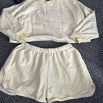 Wild Fable  Yellow Striped sweat set  Photo 0