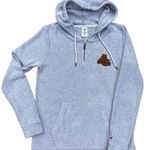 American University Women's League 1/4 Zip Hoodie, Size Medium Gray Photo 0