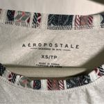 Aeropostale  Womens Sz XS Geo Raglan Graphic Long Sleeve White Lightweight Photo 5