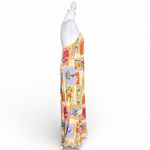 Paper Heart Paper Hearts Strapless Maxi Dress Stamps Summertime Vacation Santorini Italy XL Photo 3