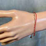 NWT Picky Pica Silver Bracelet with combination of Hearts and Red String Photo 9
