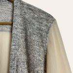 Silence + Noise Urban Outfitters Gray Cream Sheer Open Cardigan Sweater Size S Photo 1