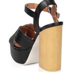 Qupid Black and Brown Platform Heels Photo 4