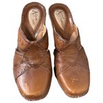 Clarks  Shoes Womens 6M Brown Leather‎ Closed Toe Sandals Peasant Boho Bohemian Photo 2