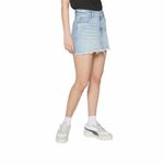 American Eagle AEO  90’s High Rise Cutoff Denim Mini Skirt size 4 Photo 2
