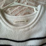 Moon & Maddison White Striped Sweater Tank Photo 2