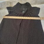 Kensie  Size Medium M Black Sweater Layer Cover Button Retro Knitted Short Sleeve Photo 1