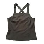 Anthropologie Porridge army green cross-strap tank top size M NWT Photo 10