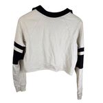 Splits59 Womens Tiger French Terry Rugby Sweater Size XS Cropped White Black Photo 6