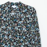 J.Jill  Womens Dark Fairy Floral Button Front Layered Tunic Top Size 2X Dainty Photo 1