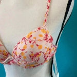 Raisin's New with tags  pink and orange floral bikini top Photo 1