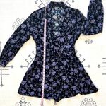 ZARA Floral Blazer Style Long Sleeve Romper Small Photo 9