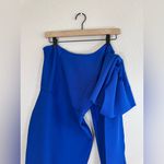 Elliatt  Rhiannon Midi One Shoulder Bow Dress in Cobalt Blue size Small $230 Photo 5