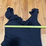Eberjay Eberjey Loreta Ruffle Scoop Back So Solid Black One‎ Piece Bathing Suit Large Photo 6