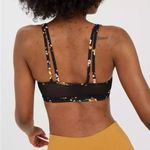 Aerie Offline By Goals Plunge Sports Bra True Black Floral Size Medium Photo 1