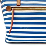 Dooney & Bourke Sullivan Tote Blue & White Striped Shoulder Bag Coastal Preppy Photo 7