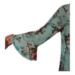 SheIn  Floral Long Sleeve Dress in Light Blue and Pink size 12 Photo 5